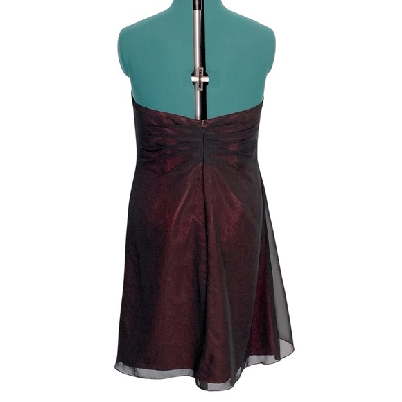 Beautiful Strapless Sheer over Satin Dress - Picture 5 of 8